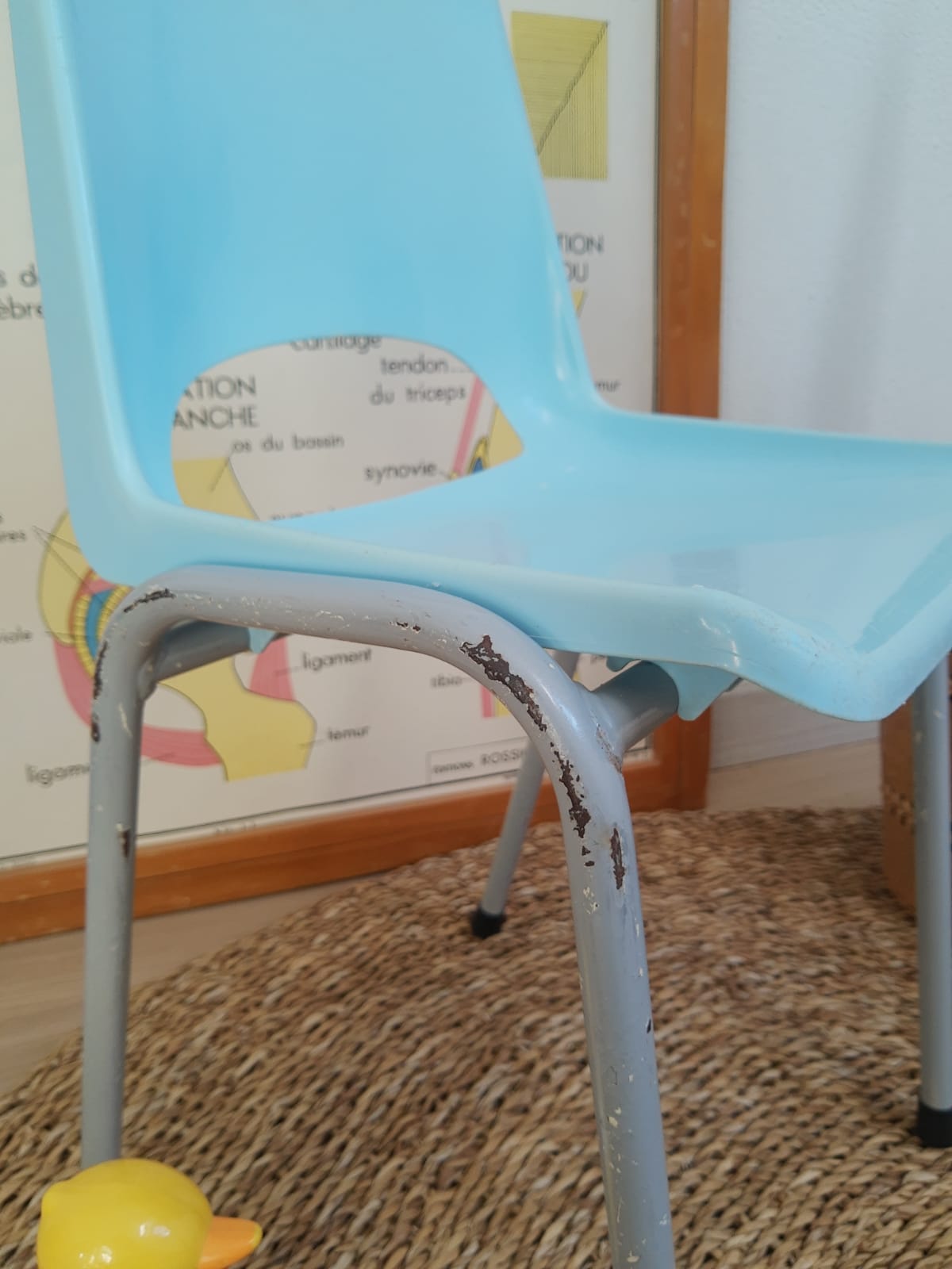 Plastic chair school children Brunswick Roger Bontemps - vintage