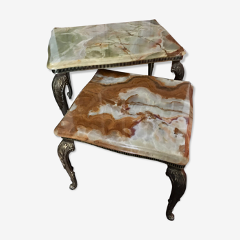 Marble side tables