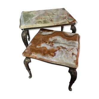 Marble side tables