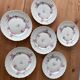 6 Limoges porcelain dessert plates - cherry blossoms -