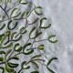 Hand-embroidered tablecloth on rectangular thread canvas