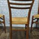 3 chaises vintages bois et cordes 1960