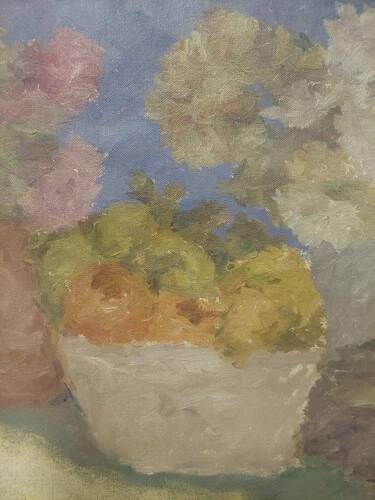 Oil Painting on Canvas "Renzo Dotti" 1967