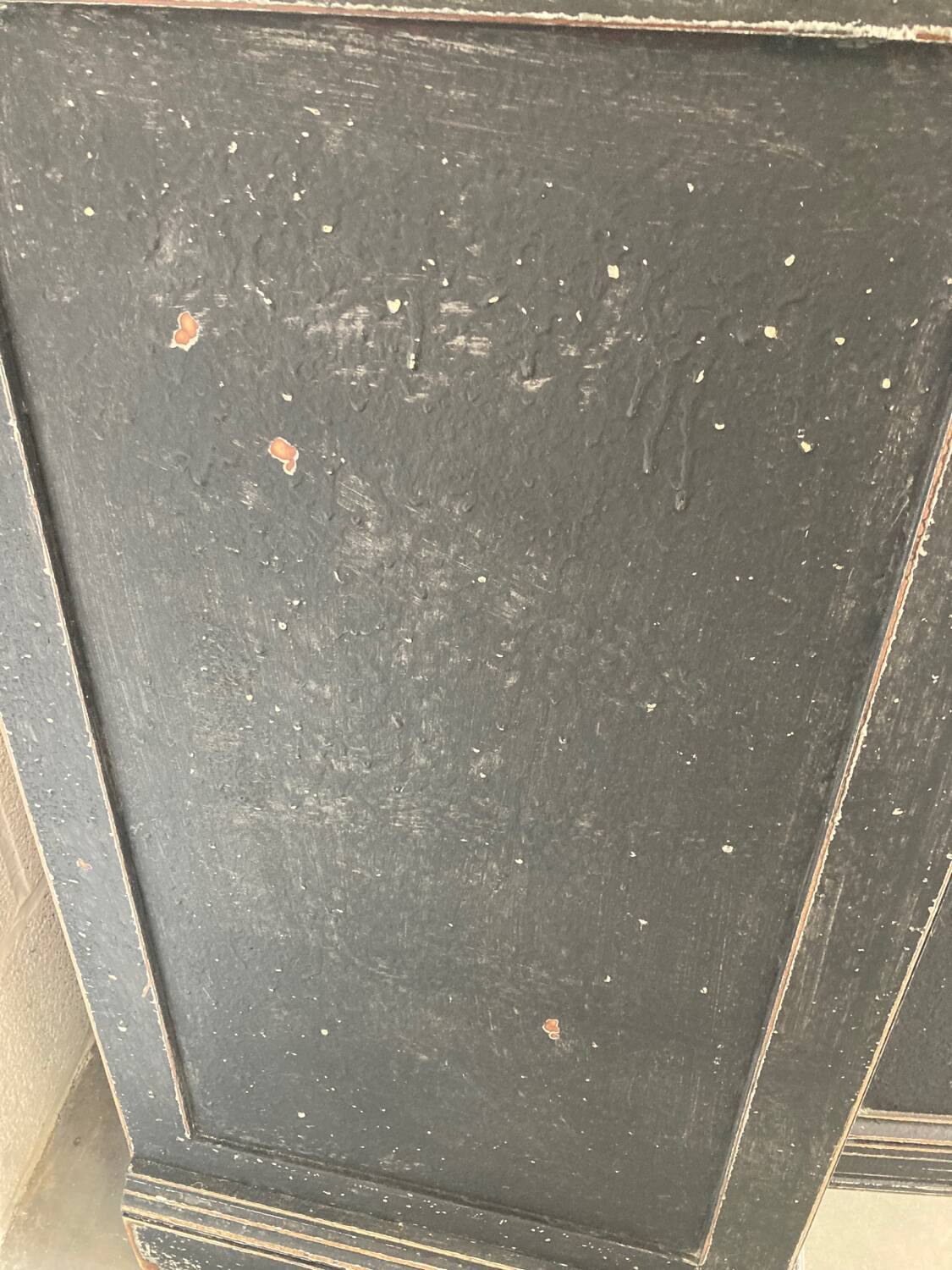 Old sideboard with four doors and four drawers