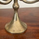 Brutalist solid brass candlestick