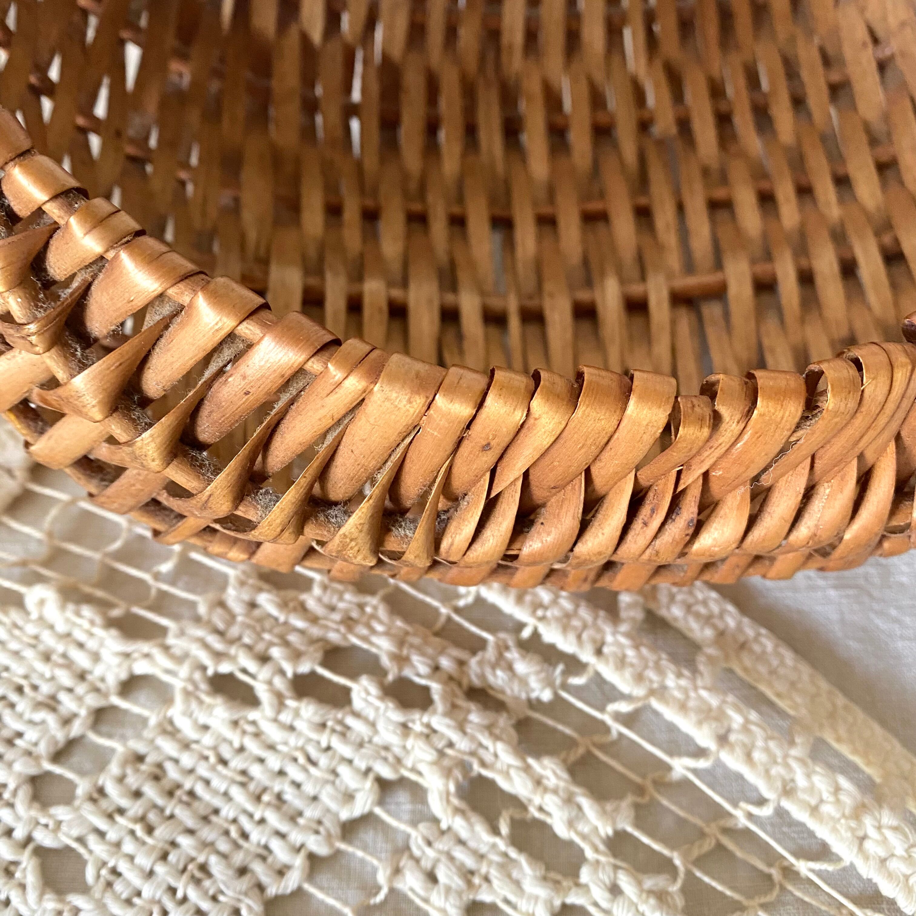 Vintage wicker basket for children