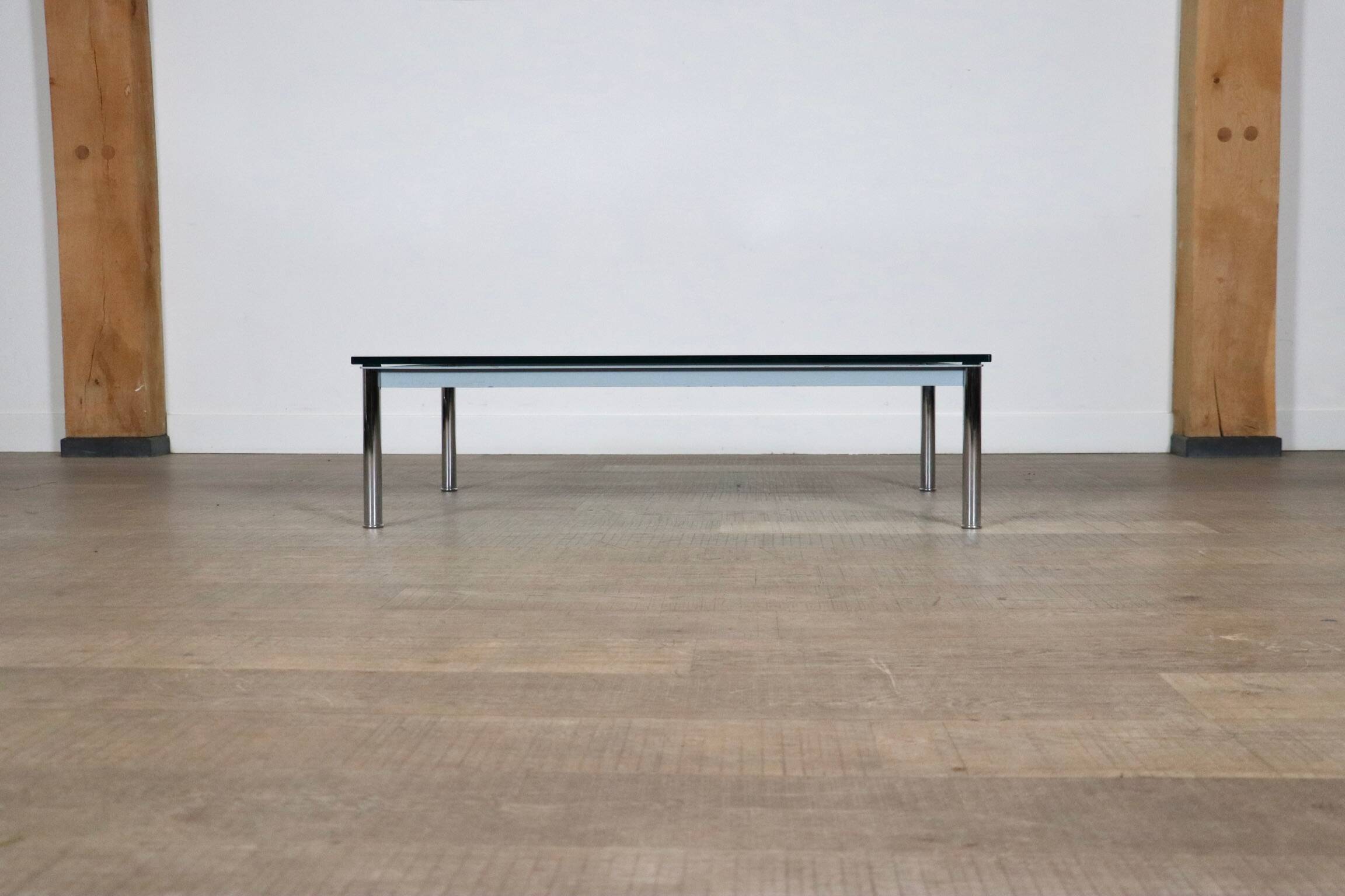Cassina LC10 Coffee Table By Le Corbusier, Italy 1980s