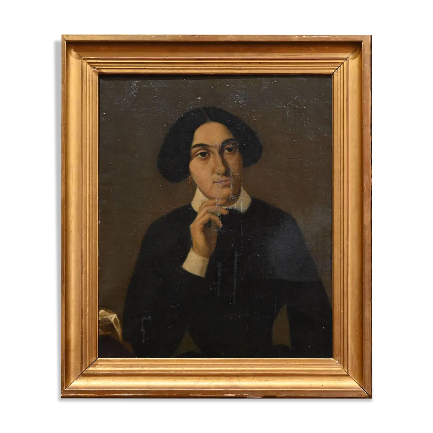 Portrait of a woman oil on canvas. 61 x 50 cm