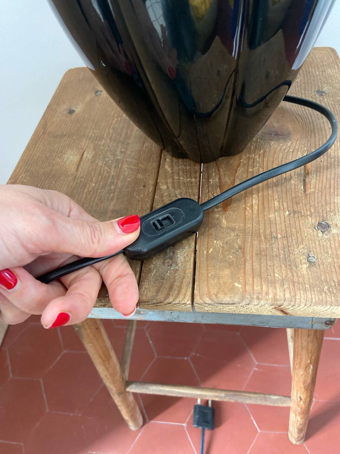 Vintage ceramic lamp base