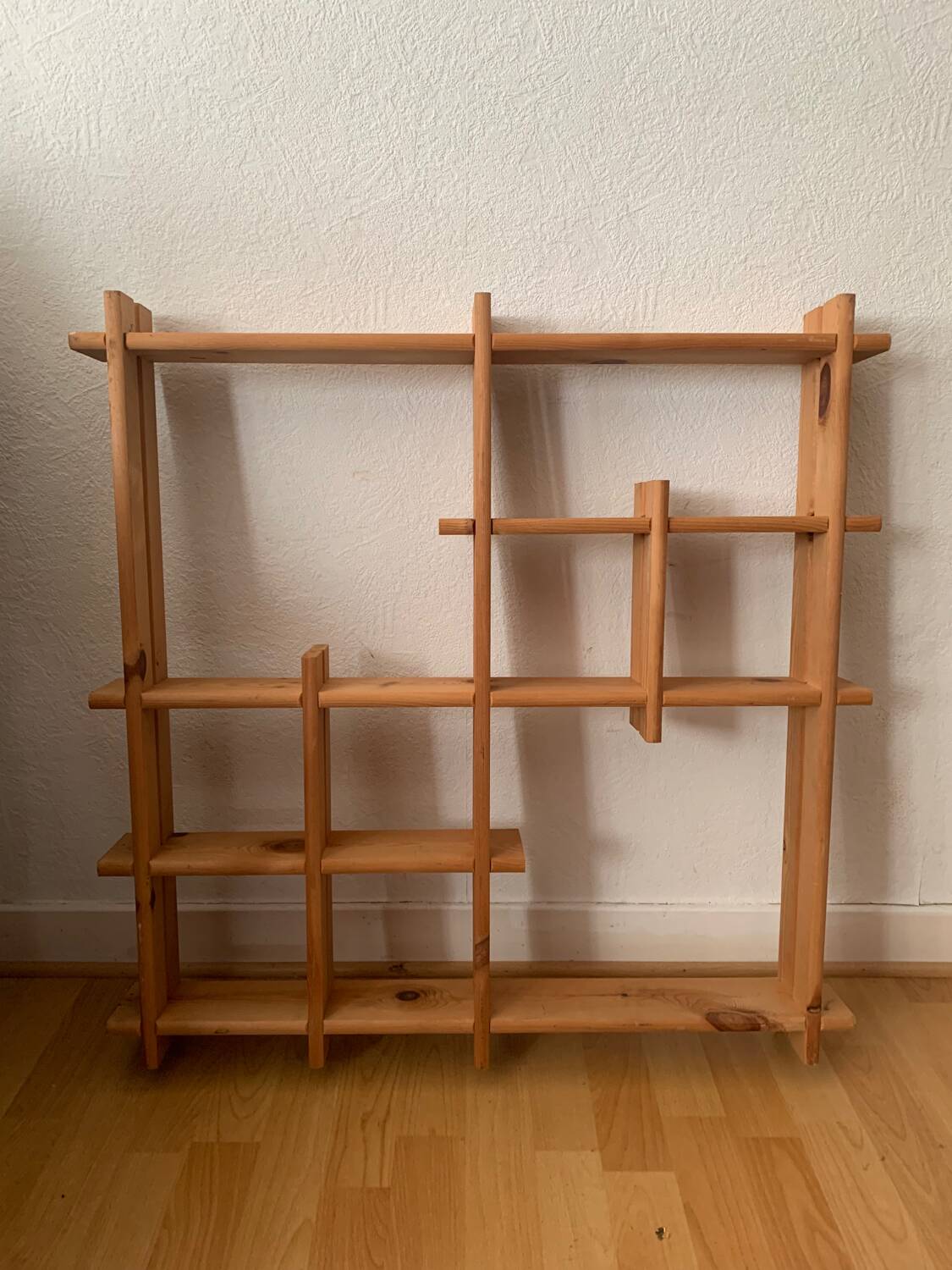 Light wood wall shelf