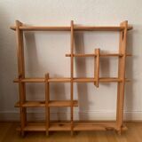 Light wood wall shelf