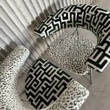 Pair of “Meander Gamma” Chairs by Rudolf Wolf — Newly Upholstered