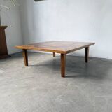 1940s inlaid oak coffee table