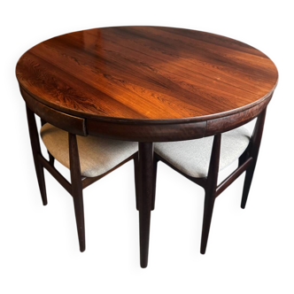Ensemble de salle à manger Roundette de Hans Olsen, Danemark années 1960
