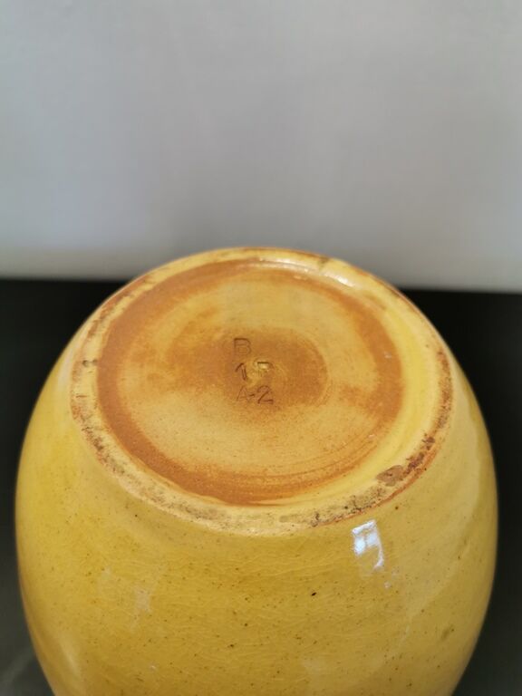 Vase vintage forme d'œuf style Art Déco