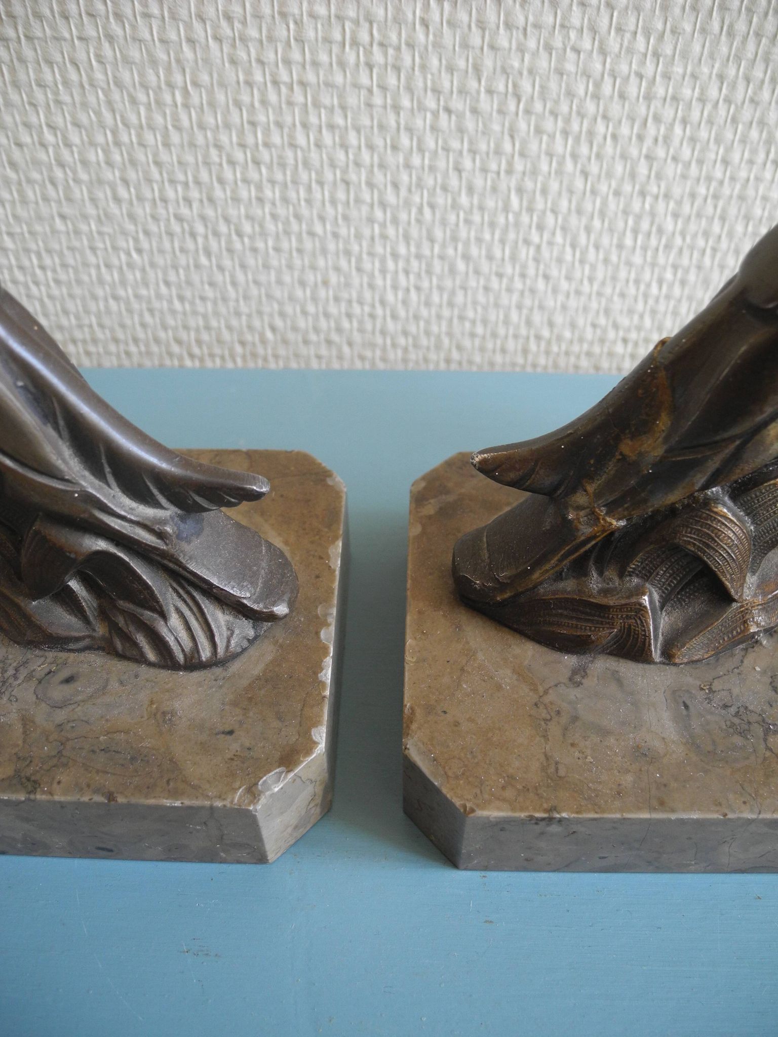 pair of art deco greyhound bookends bronze marble antique pair of bookends