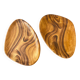 Set of ceramic bowls resembling wood