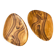 Set of ceramic bowls resembling wood