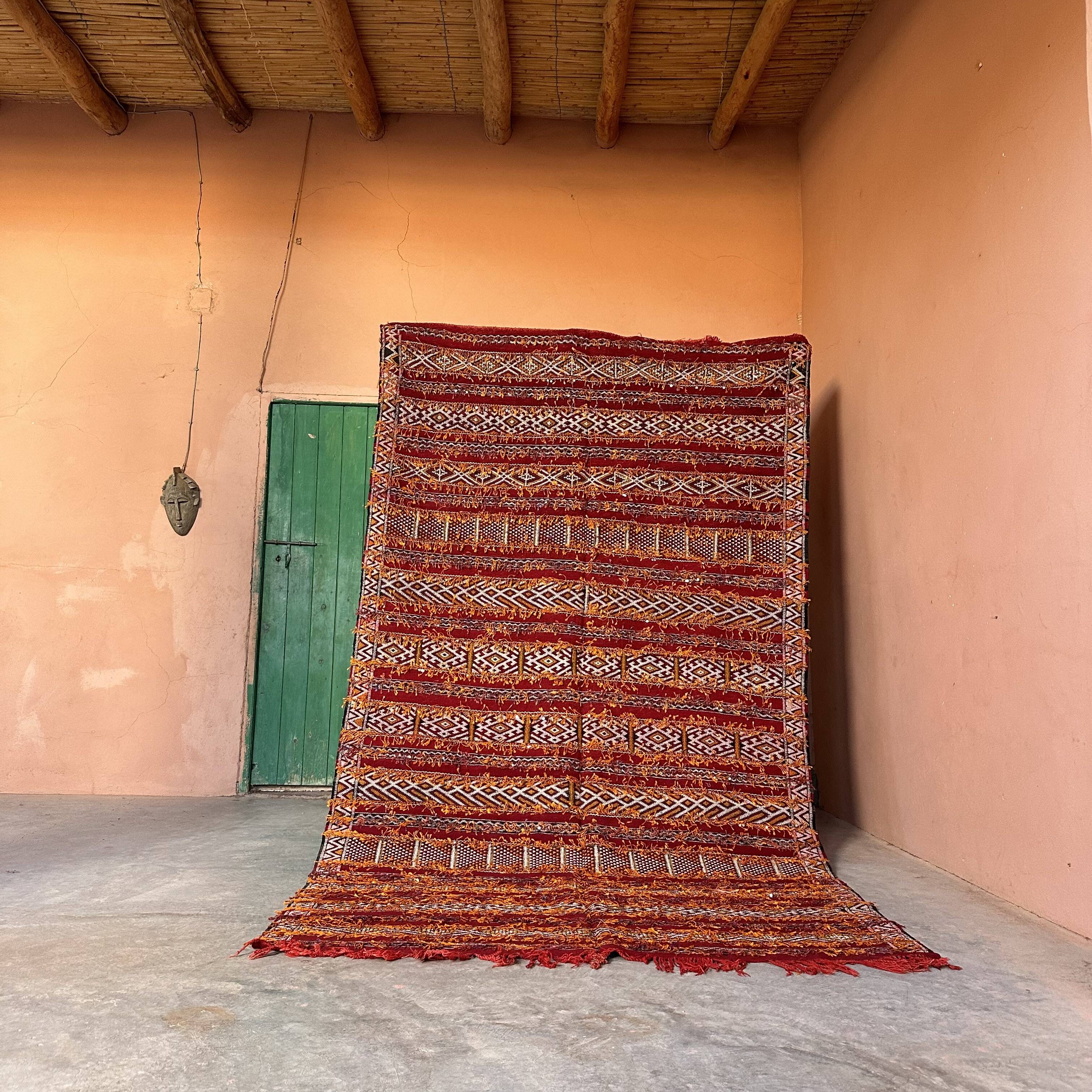 Moroccan Kilim Zemmour Rug - 291 x 163 cm