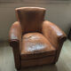 Fauteuil club en cuir