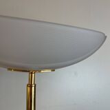 Brass & Opaline Floor Lamp by Milan, Spain, 1980s