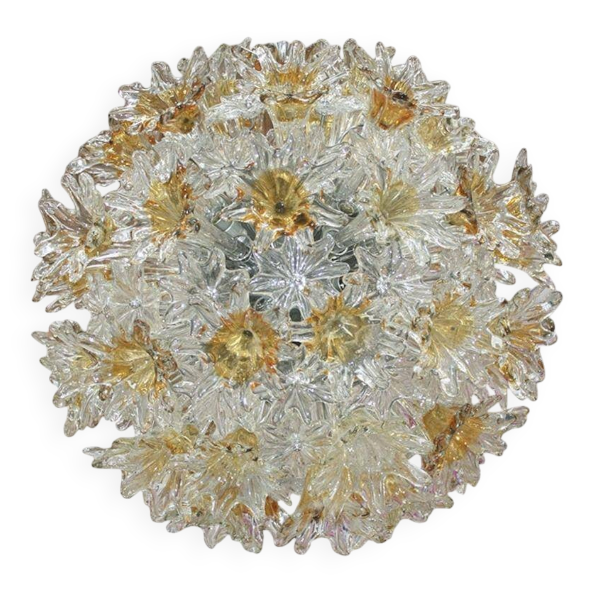 Mid-Century Modern Toni Zuccheri Edited by Venini Murano Glass Italian Lamp