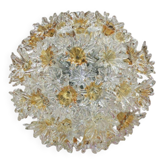 Mid-Century Modern Toni Zuccheri Edited by Venini Murano Glass Italian Lamp