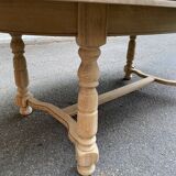 Renovated Round Oval Extendable Farmhouse Dining Table in Raw Wood 260cm