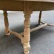Table à manger de ferme ronde ovale extensible rénovée en bois brut 260cm
