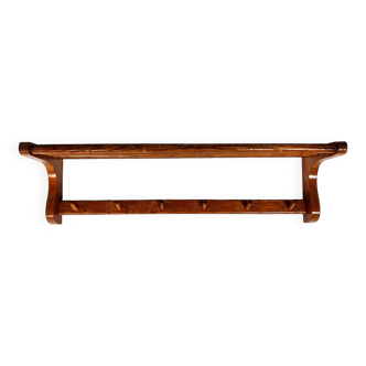 Dutch mid century design oak coat rack, 1950s