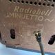Vintage wooden radio radiobell