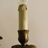 Pair of bronze sconces Louis XV style.