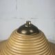 Lampe de table en laiton et rotin en roseau, Italie 1970