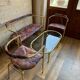 Mid-Century Modern Lounge Set in Brass, 1960s, Set of 4