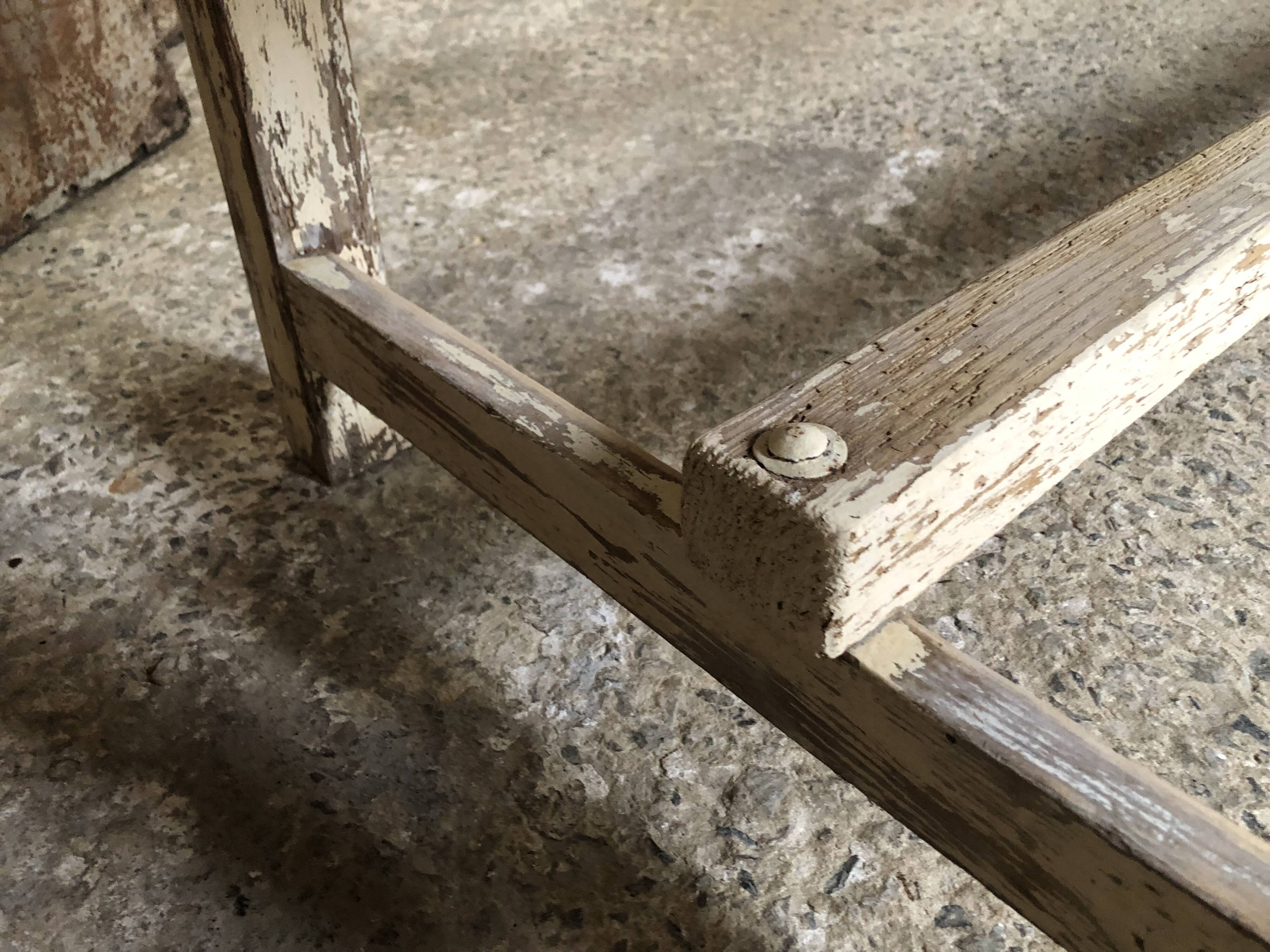 White patina console table