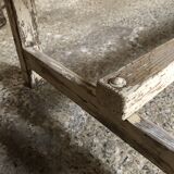 Table console patine blanche