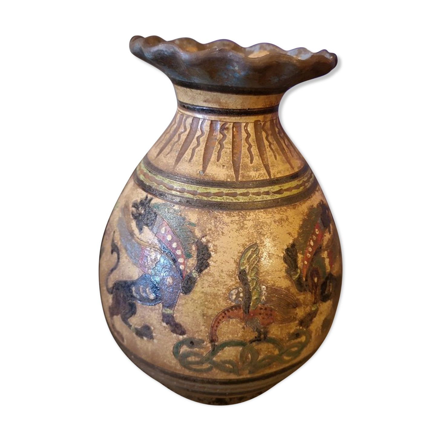 Terracota vase Dante Milani - Montopoli Val d'Arno - Italy - 1930s