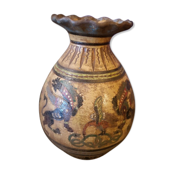 Vase en terracota Dante Milani - Montopoli Val d'Arno - Italie - Années 1930
