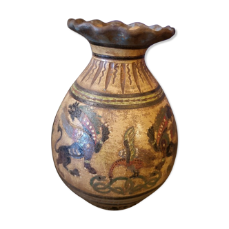 Vase en terracota Dante Milani - Montopoli Val d'Arno - Italie - Années 1930