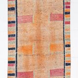 Rustic Boho Runner, Turkish Runner Rug, Sof Palette Rug, 86x302Cm