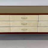 1950s Italian Chest of Drawers in Parchment, Attributed to Paolo Buffa