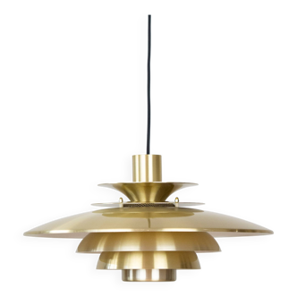 Danish vintage pendant lamp Verona by Kurt Wiborg, Jeka, 1980s