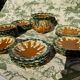 Vintage 12-piece set from Sars Maine pottery
