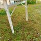 Vintage garden furniture R Gleizes in white painted wood