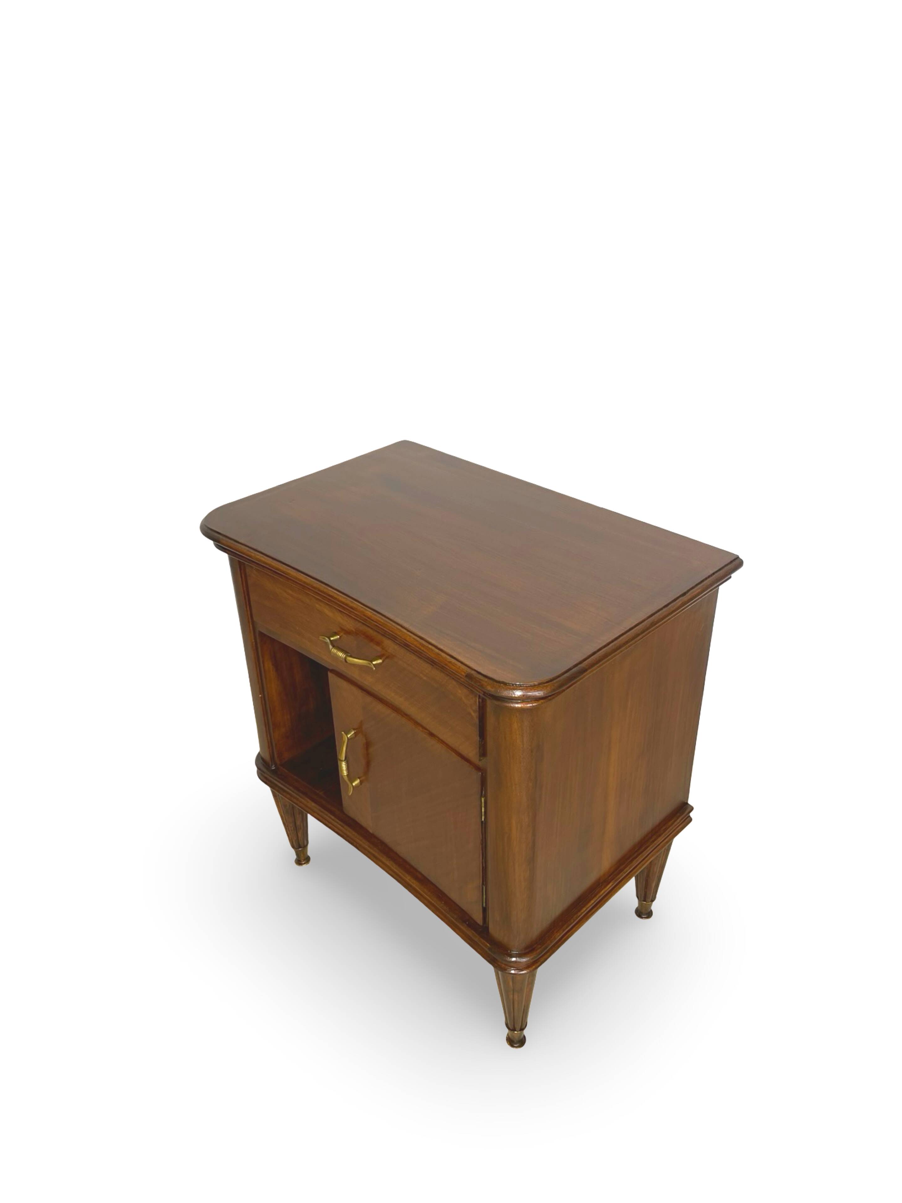 Pair of Italian bedside tables from the mid-20th century.