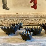 Hedgehog nesting ashtray/trinket dish in brass, attributed to Walter Bosse, for Hertha Baller, Austria 1950s.