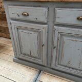 Oak vessel with grey patina