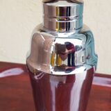 Old silver metal shaker