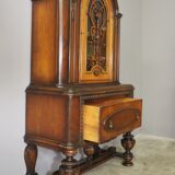 40s carved wooden display case
