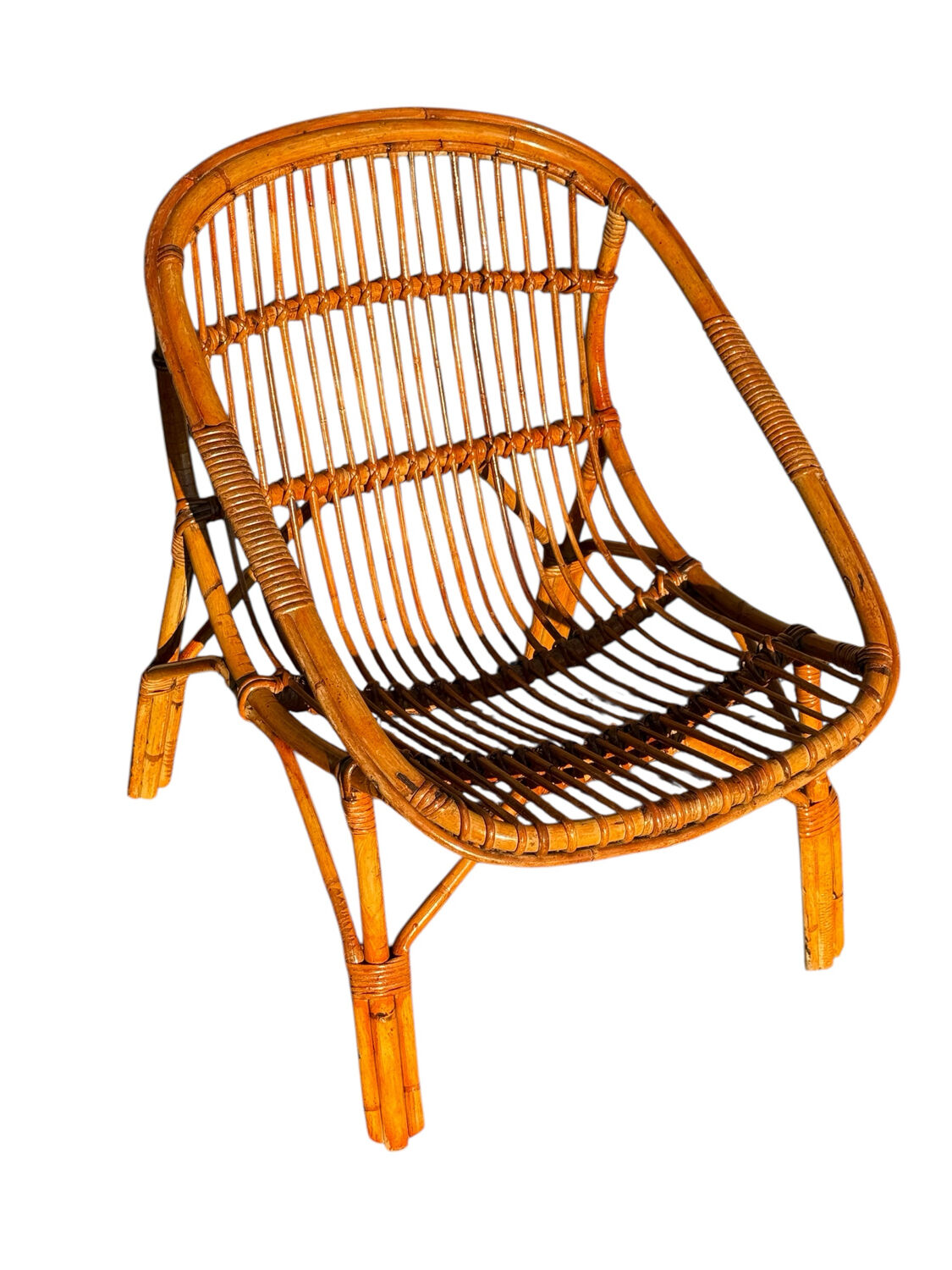 1960s Rattan Armchairs from France